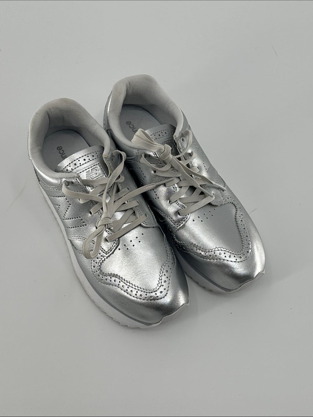 New Balance Women’s 520 Silver Metallic Sneaker